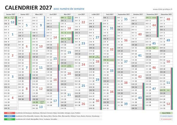 Semaine 1 2027 Dates Jours Et Calendrier Imprimer Semaine 1 2027 Dates Jours Et Calendrier Imprimer
